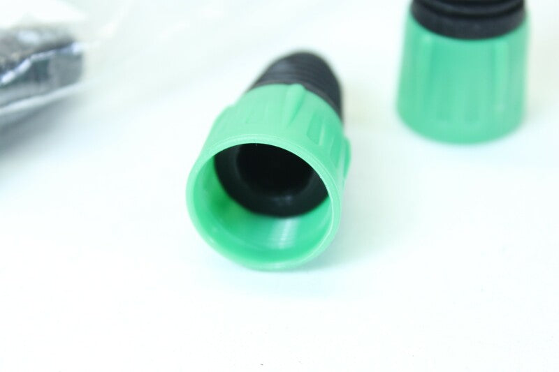 Unknown Lot of 8 XLR Sockets With Green colored Boots (No.1)