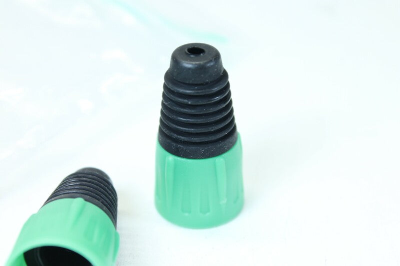 Unknown Lot of 8 XLR Sockets With Green colored Boots (No.1)