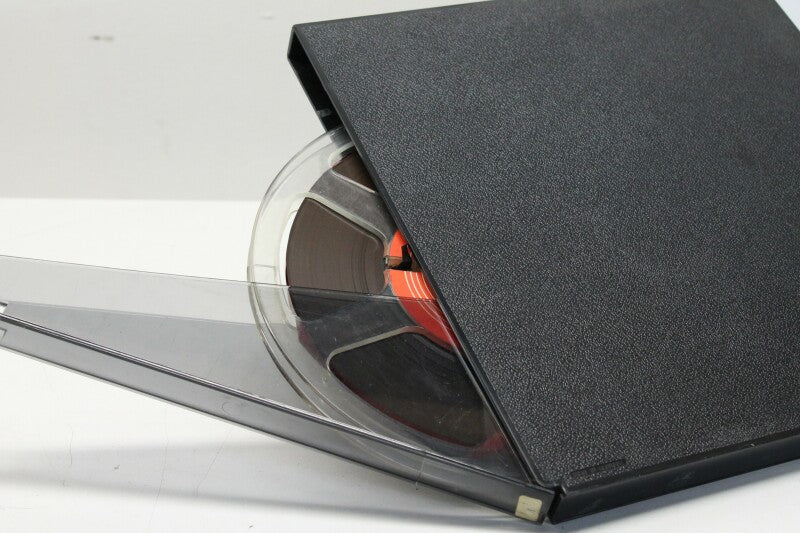 Agfa Plastic 1/4 Inch Tape Reel Storage Box, with Reel Inside (No.2)