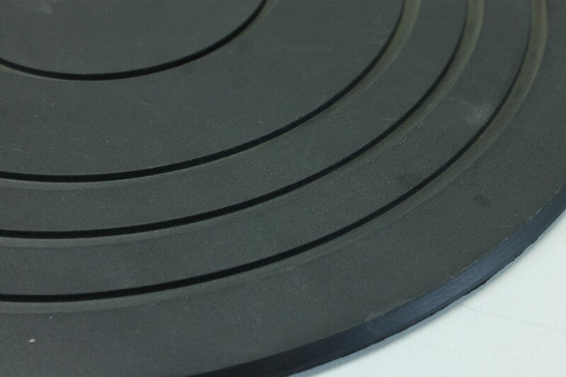 Unknown Turntable Platter with Rubber Turntable Mat