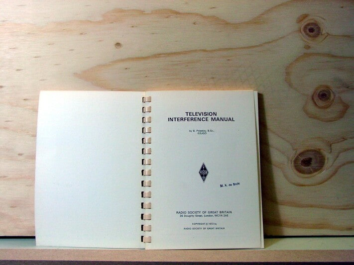 Unknown Television Interference Manual - B. Priestley