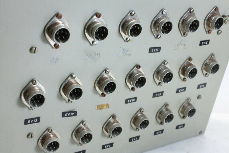 Unknown Vintage Control Panel With Lots of potentiometers and Tuchel Connections