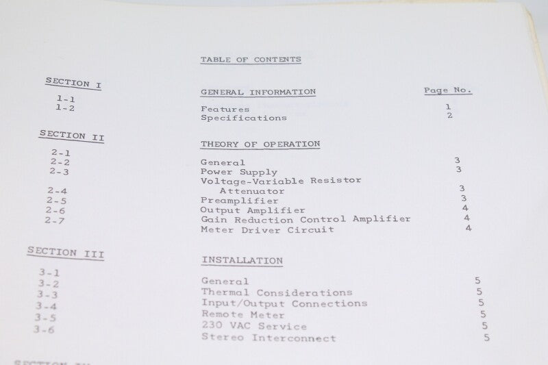 Urei 1176 LN operating instructions (No.5)