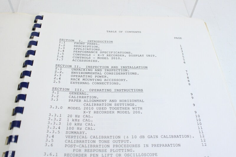 Urei model 2010 operating instructions
