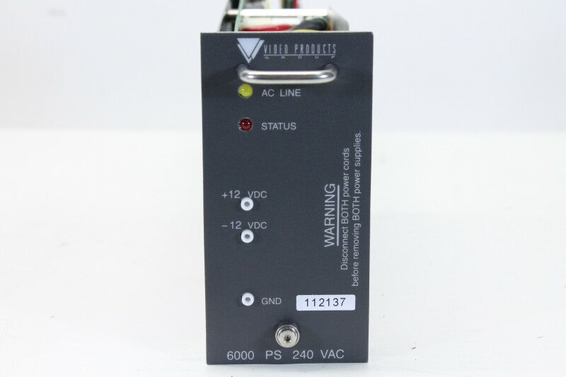 Video Products Group 6000 PS 240 VAC Power Supply