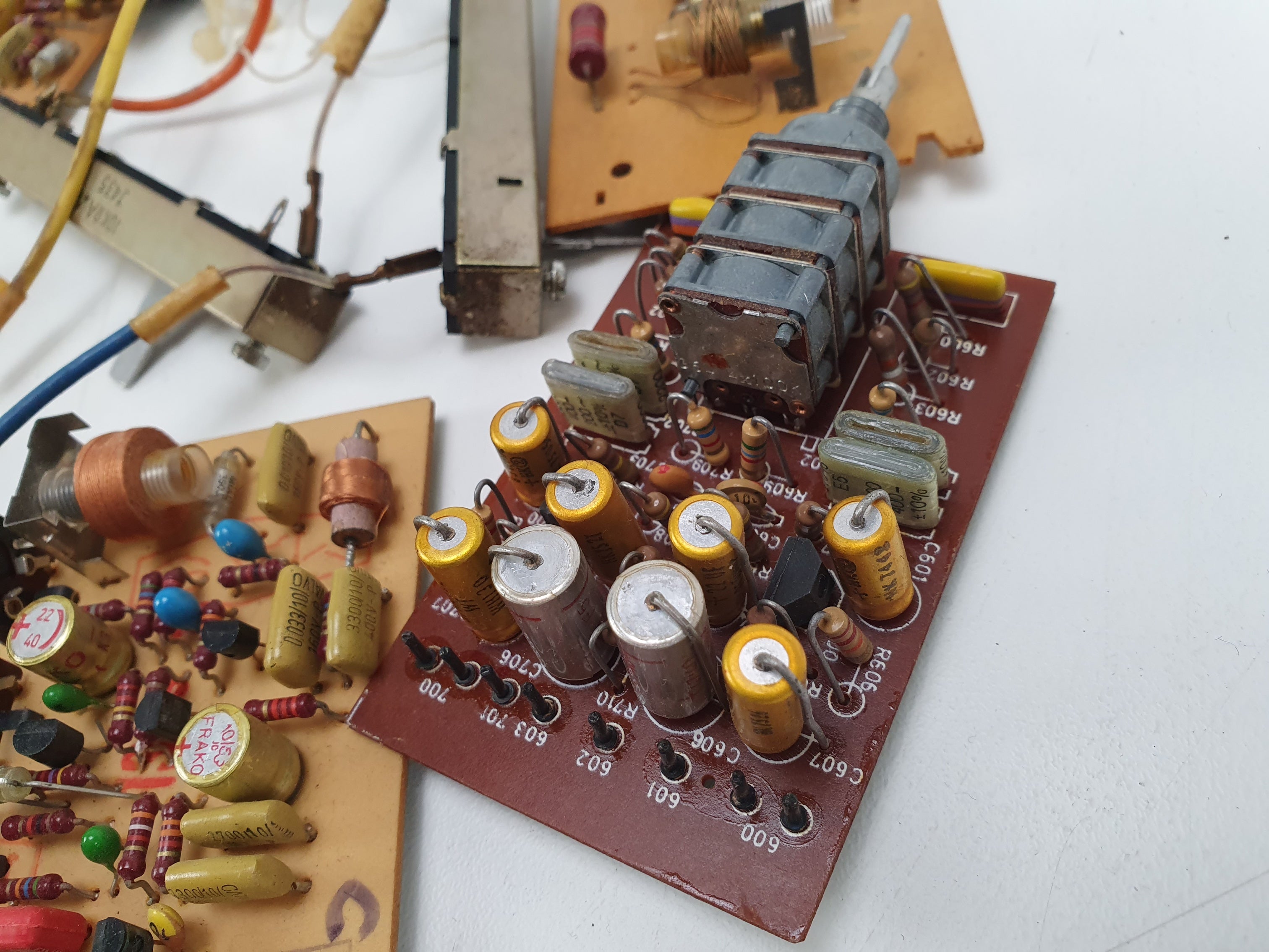 Studer Revox A77 recorder parts lot - Preamp pcb, faders etc - Sold as is