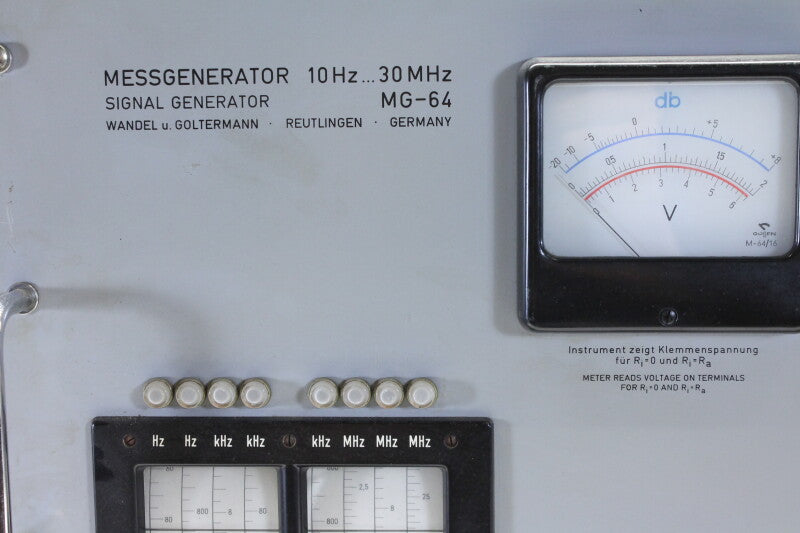 Wandel & Goltermann Signal Generator MG-64 Messengenerator 10 Hz - 30 MHz