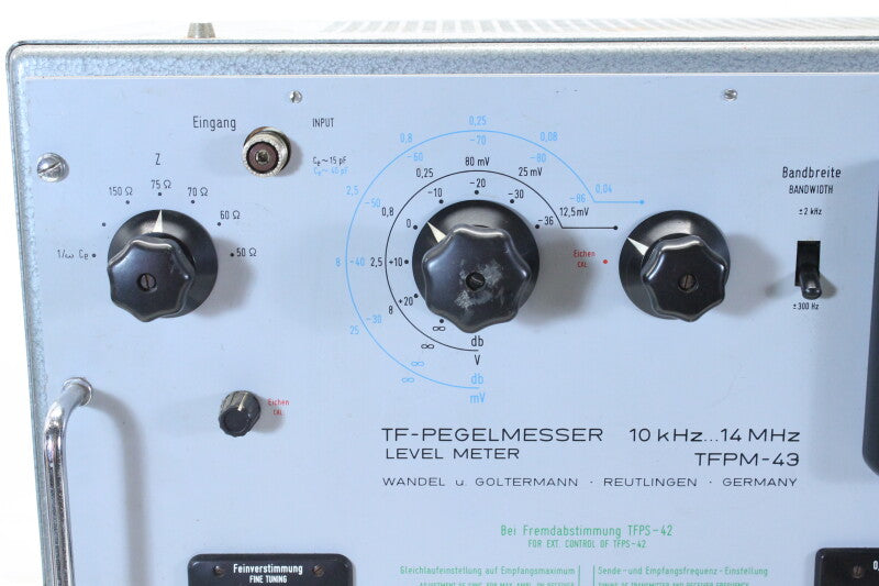 Wandel & Goltermann TFPM-43 TF-Pegelmesser Level Meter 10...14 MHz