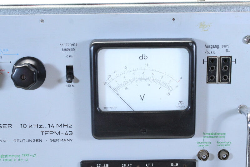 Wandel & Goltermann TFPM-43 TF-Pegelmesser Level Meter 10...14 MHz