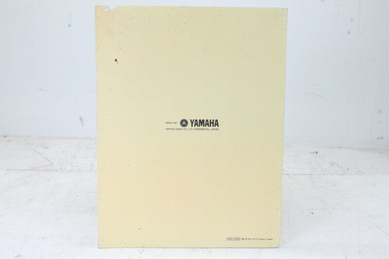 Yamaha Digital Multi-Effect Processor SPX90 Operating Manual