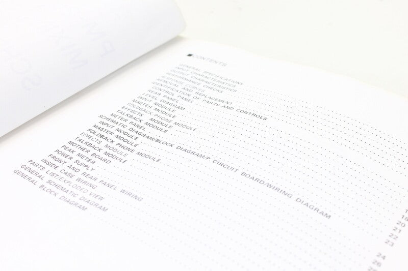 Yamaha PM-2000 Mixing Console Schematics Manual