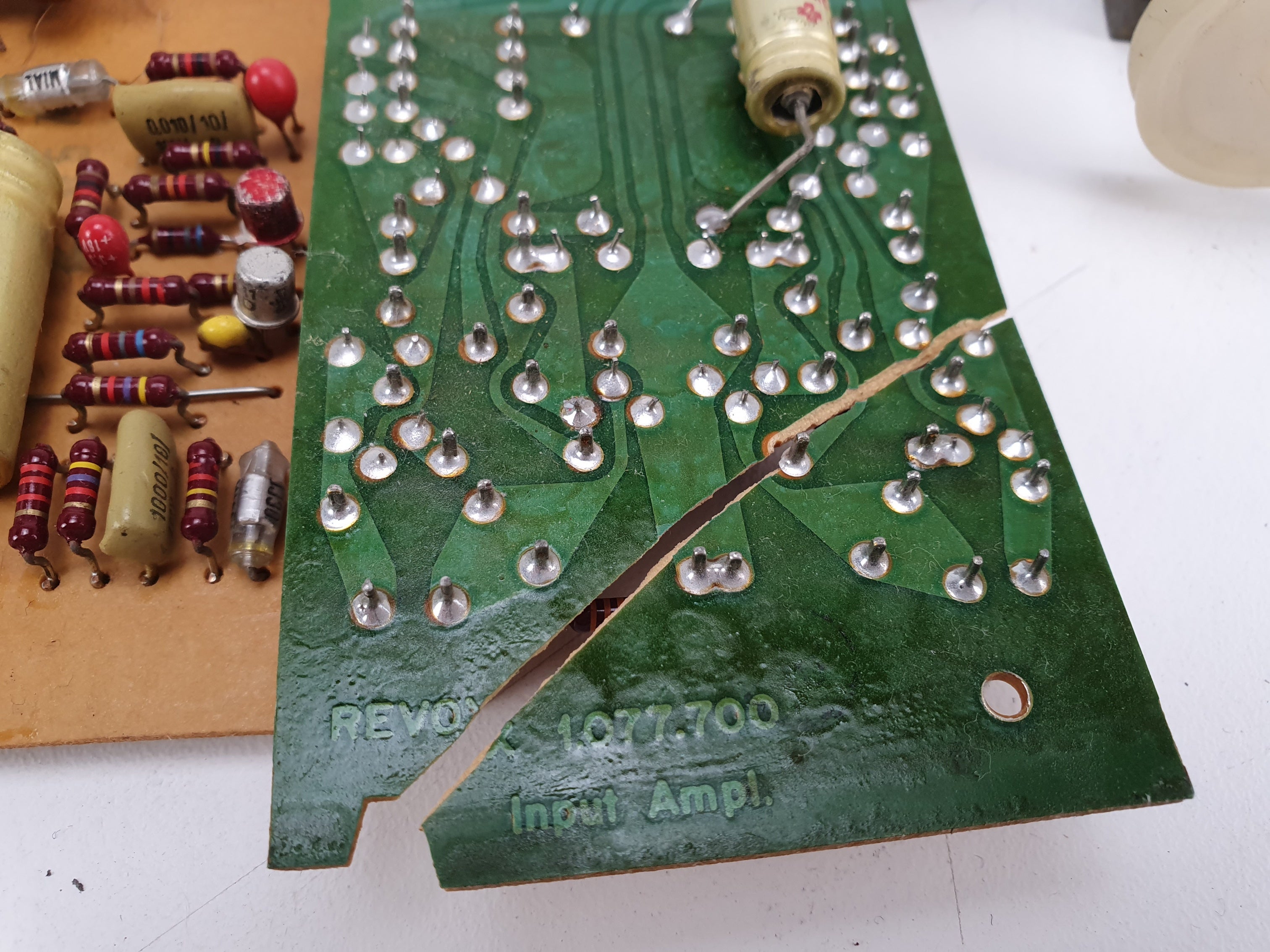 Studer Revox A77 recorder parts lot - Preamp pcb, faders etc - Sold as is