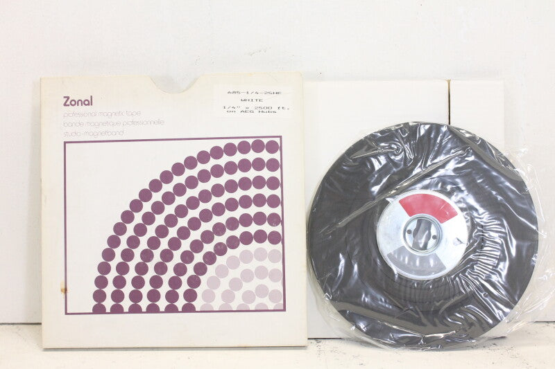 Zonal magnetic tapes Professional magnetic tape 685 white 1/4x2500 ft