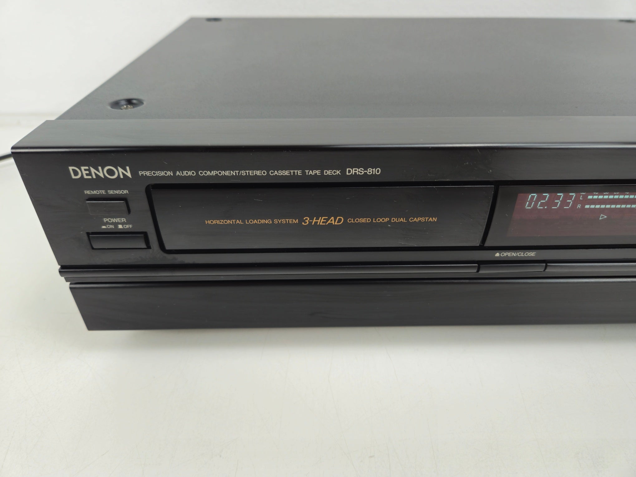 Denon - DRS-810 - Stereo 3 Head Cassette Deck - Horizontal Loading