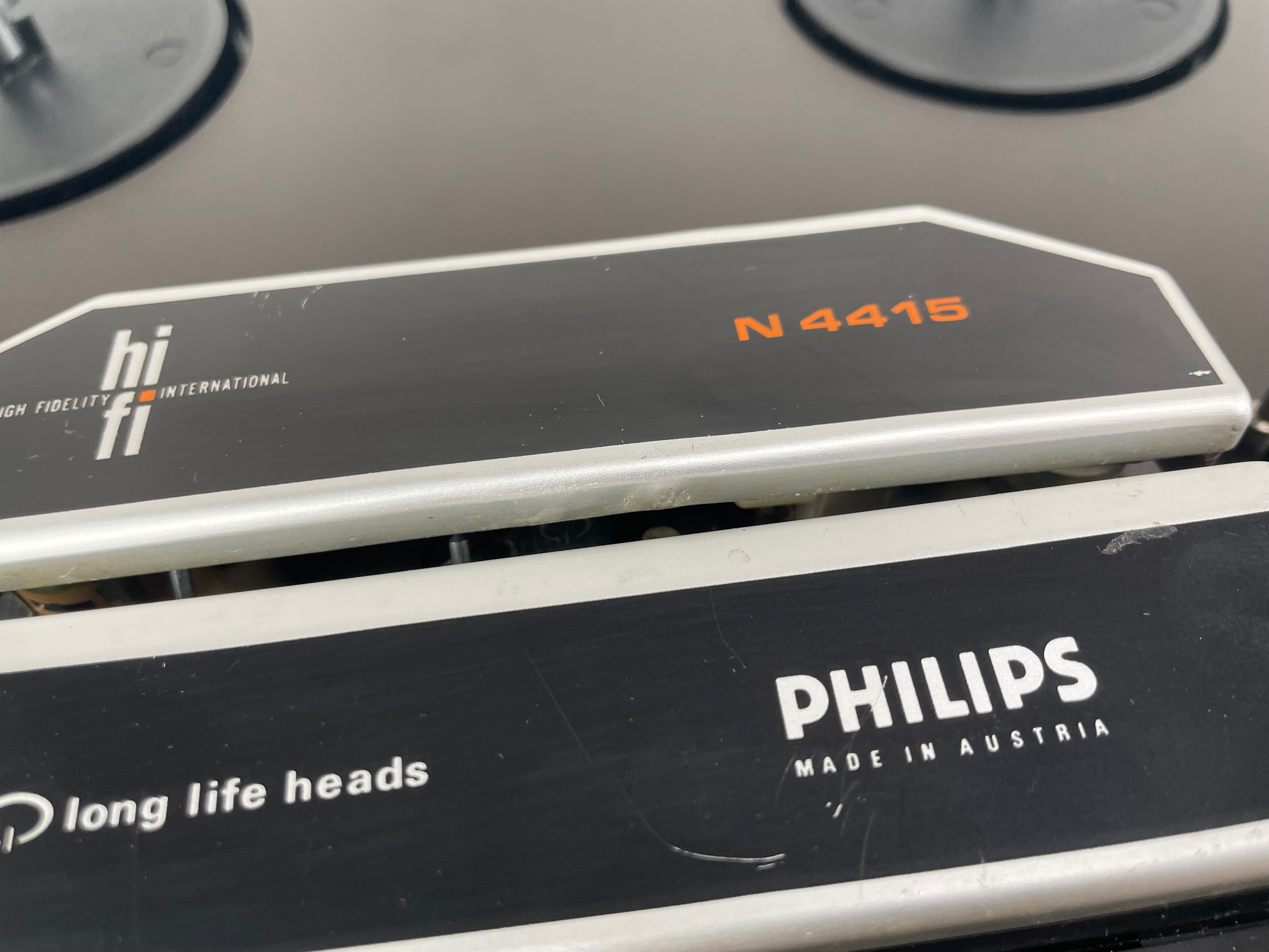 Philips - N4415 - Reel-to-Reel Recorder - 18 CM - 2-Head - Serviced (New Belts/Cleaned)