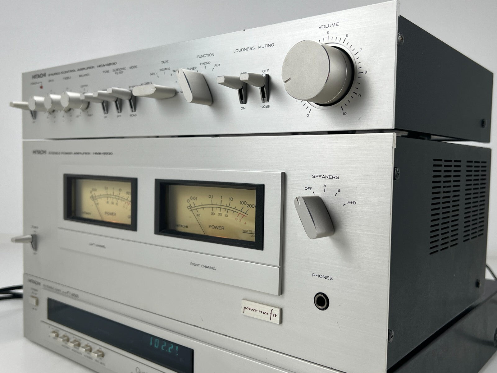 Hitachi HCA-6500 Pre Amplifier - HMA-6500 Power Amplifier - FT-8000 Tuner