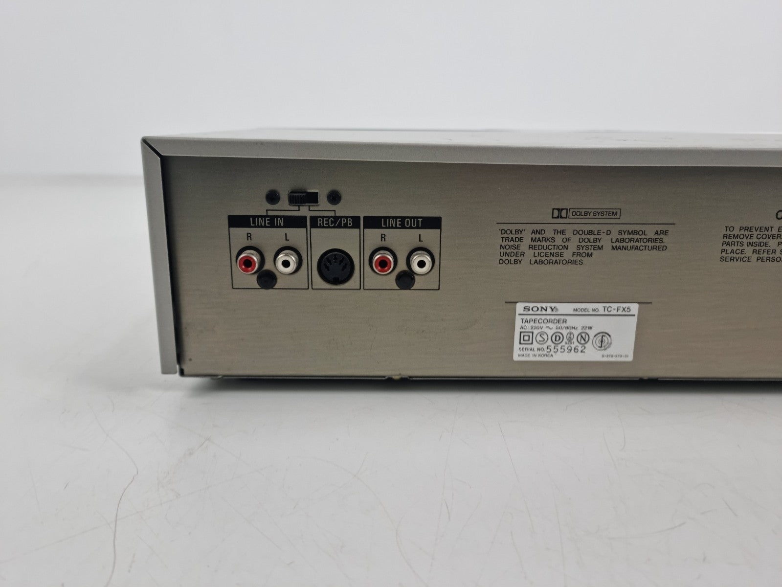 Sony TC-FX5 Stereo Cassette Deck