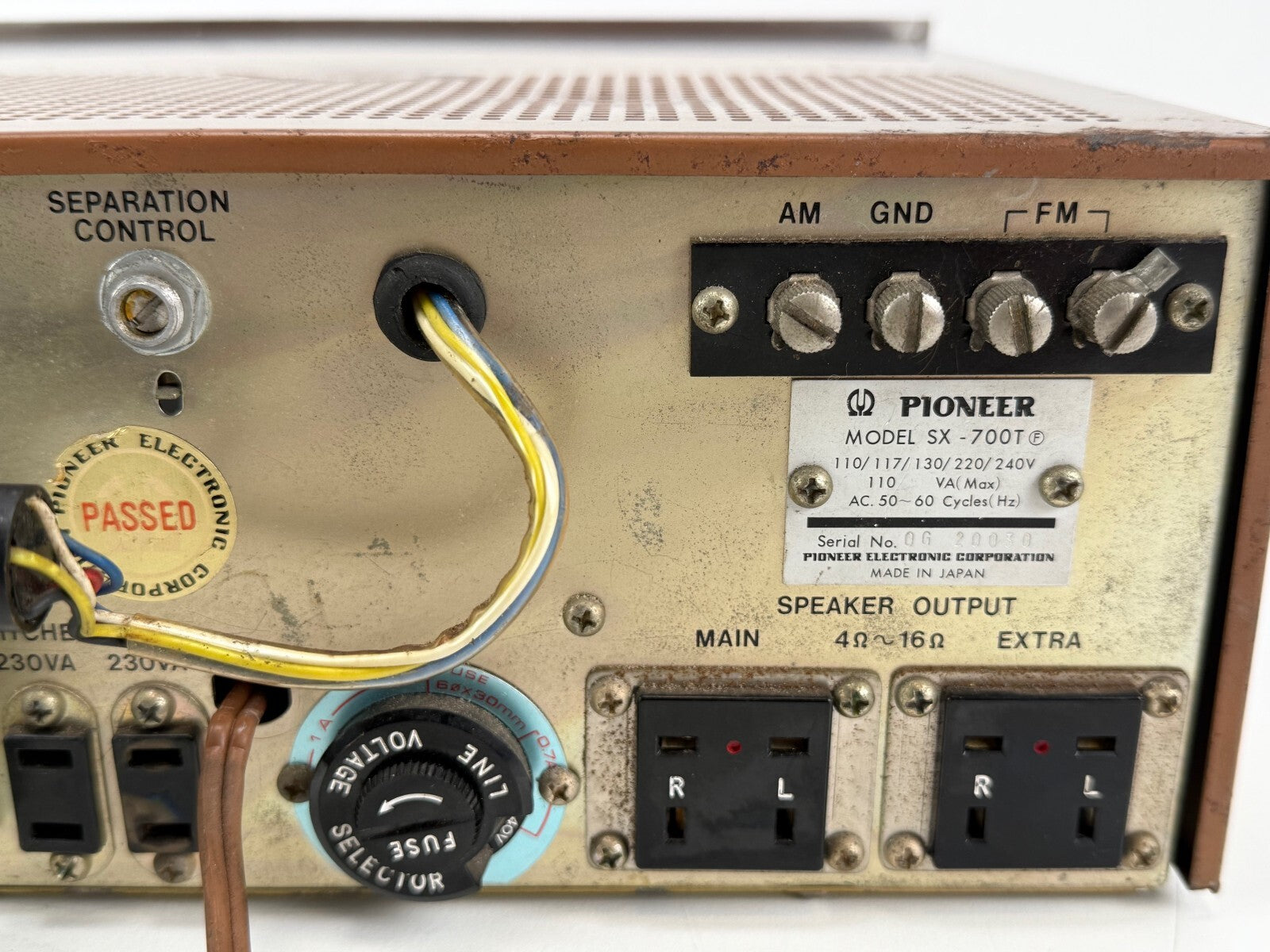 Pioneer SX-700T stereo receiver - gereviseerd/gedeeltelijk gereviseerd