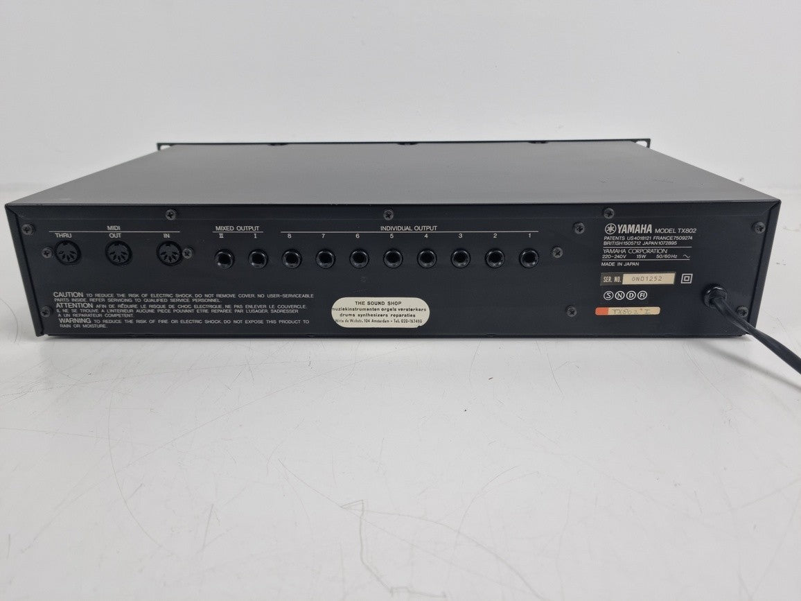 Yamaha TX 802 FM Tone Generator - Comes with cables,little user damage