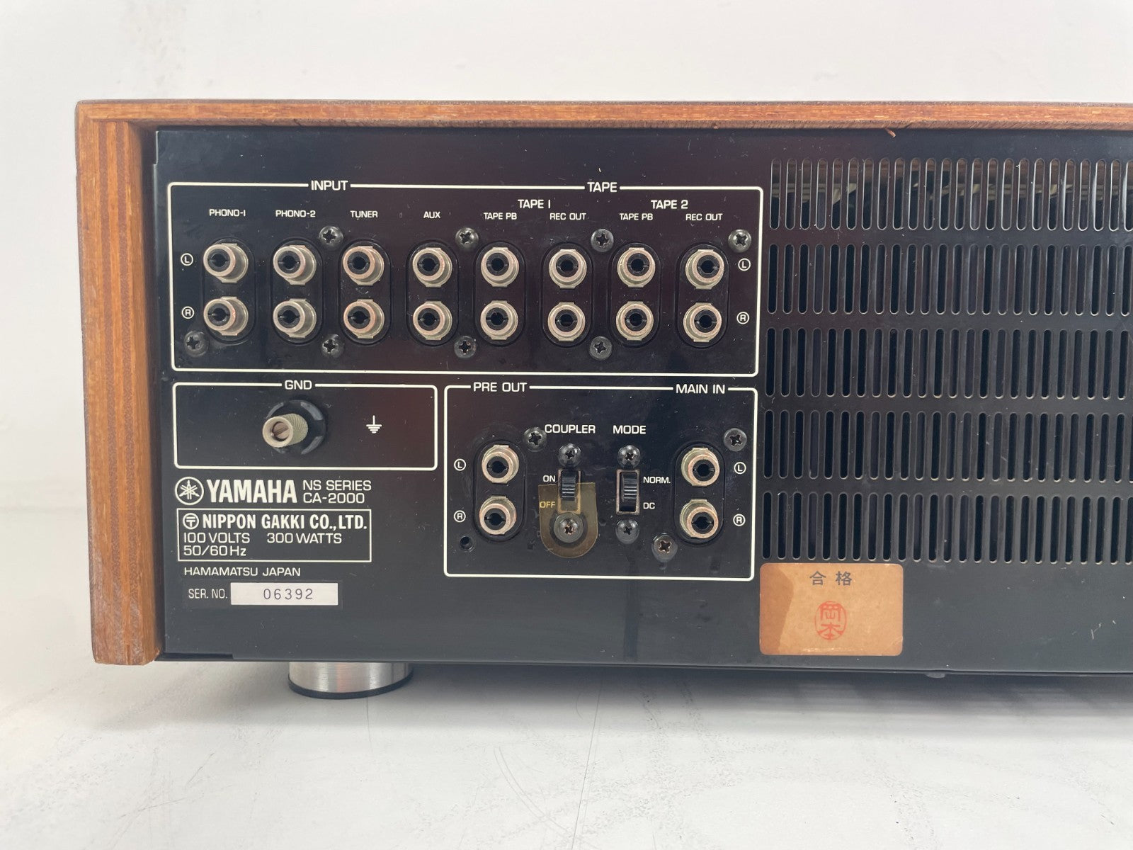 Yamaha CA-2000 Stereo Amplifier –  Serviced – 110V! - Original Import From Japan