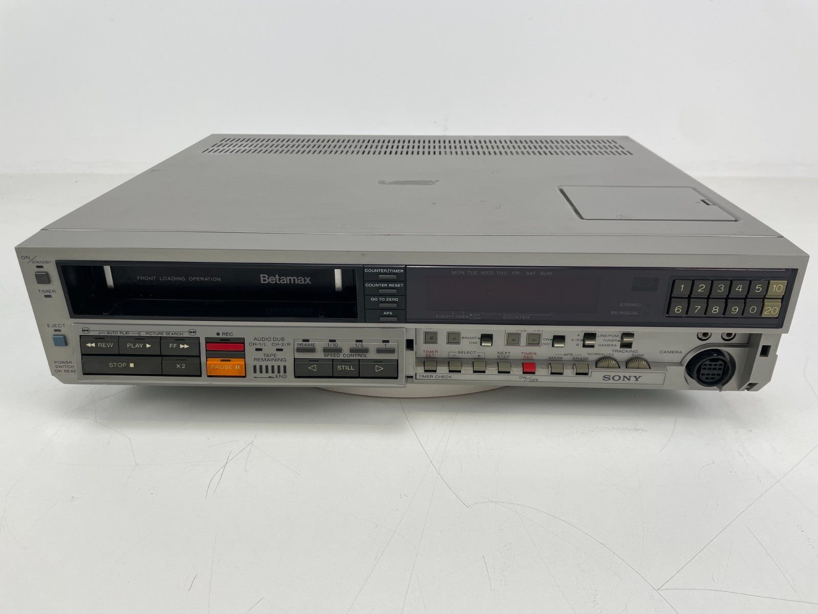 Sony Betamax SL-C9 ES – Onderhoud uitgevoerd – Afstandsbediening + Handleiding - Condensatoren vervangen