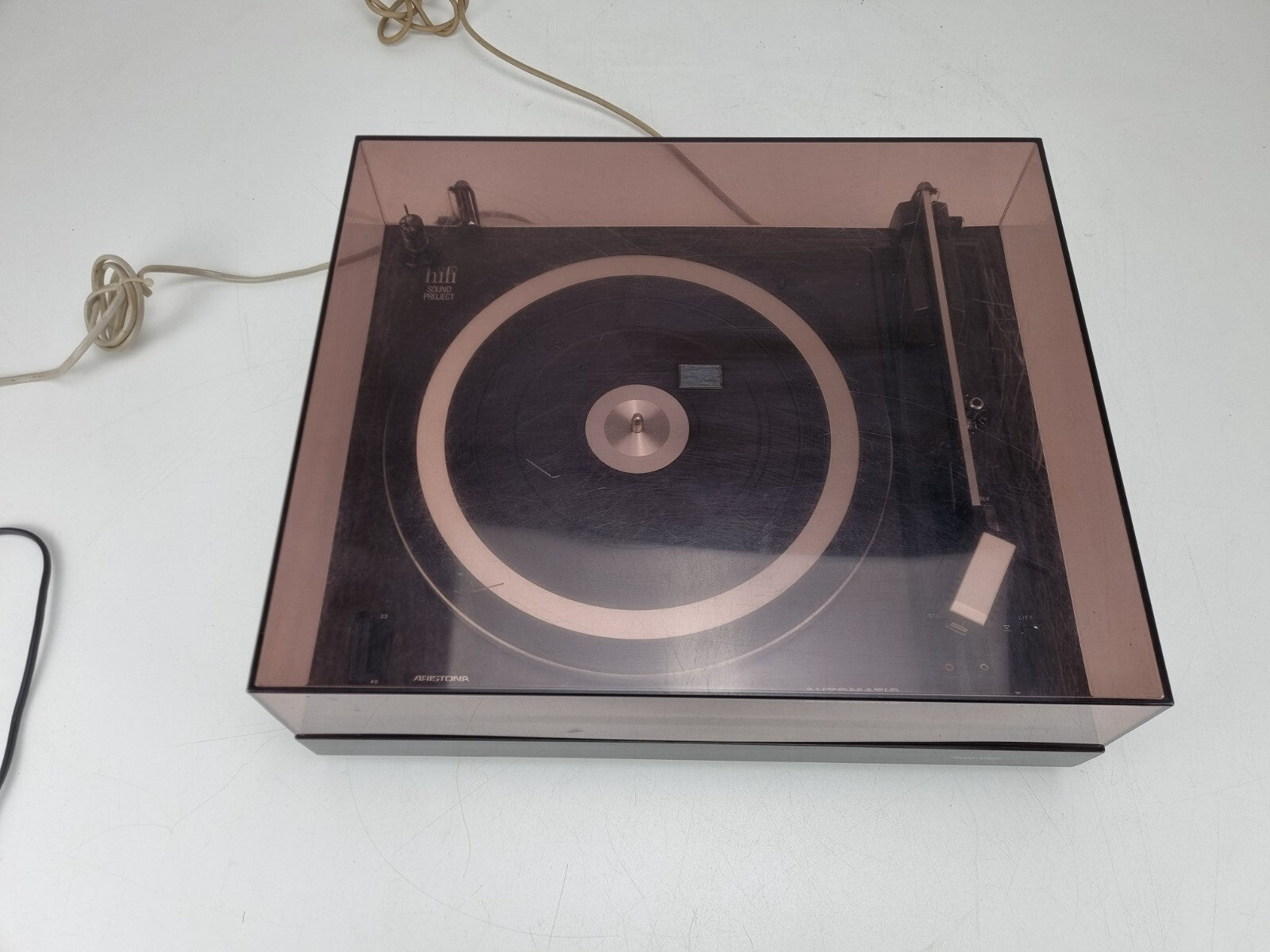 Aristona 1418 Automatic Turntable - Cleaned - New belts - With PHILIPS 400