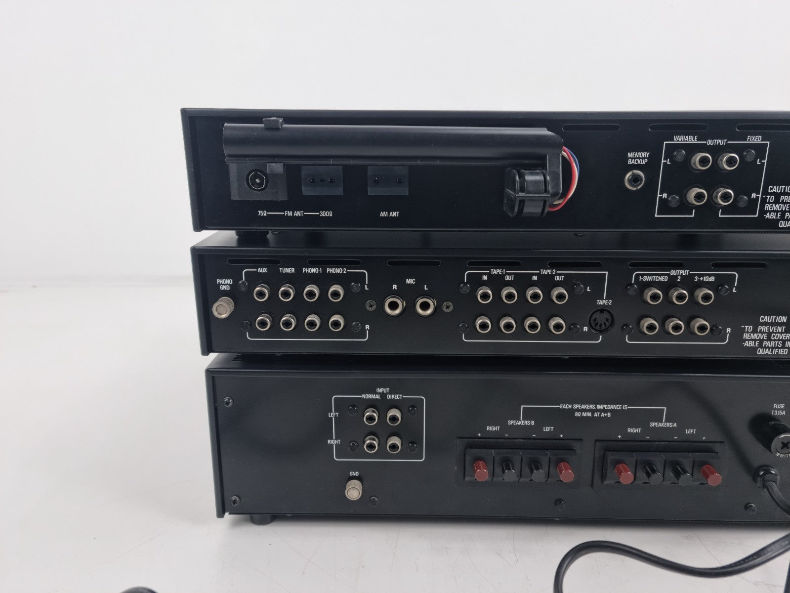 Philips (Black Tulip) 22AH380 Stereo Amp- 22AH180  Tuner-22AH280 Pre Amp- In Box
