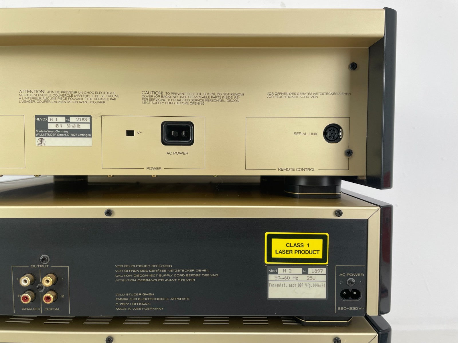 Revox H1 / H2 / H5 / H6 Set – Cassette + CD + Versterker + Tuner – Afstandsbediening/Handleidingen
