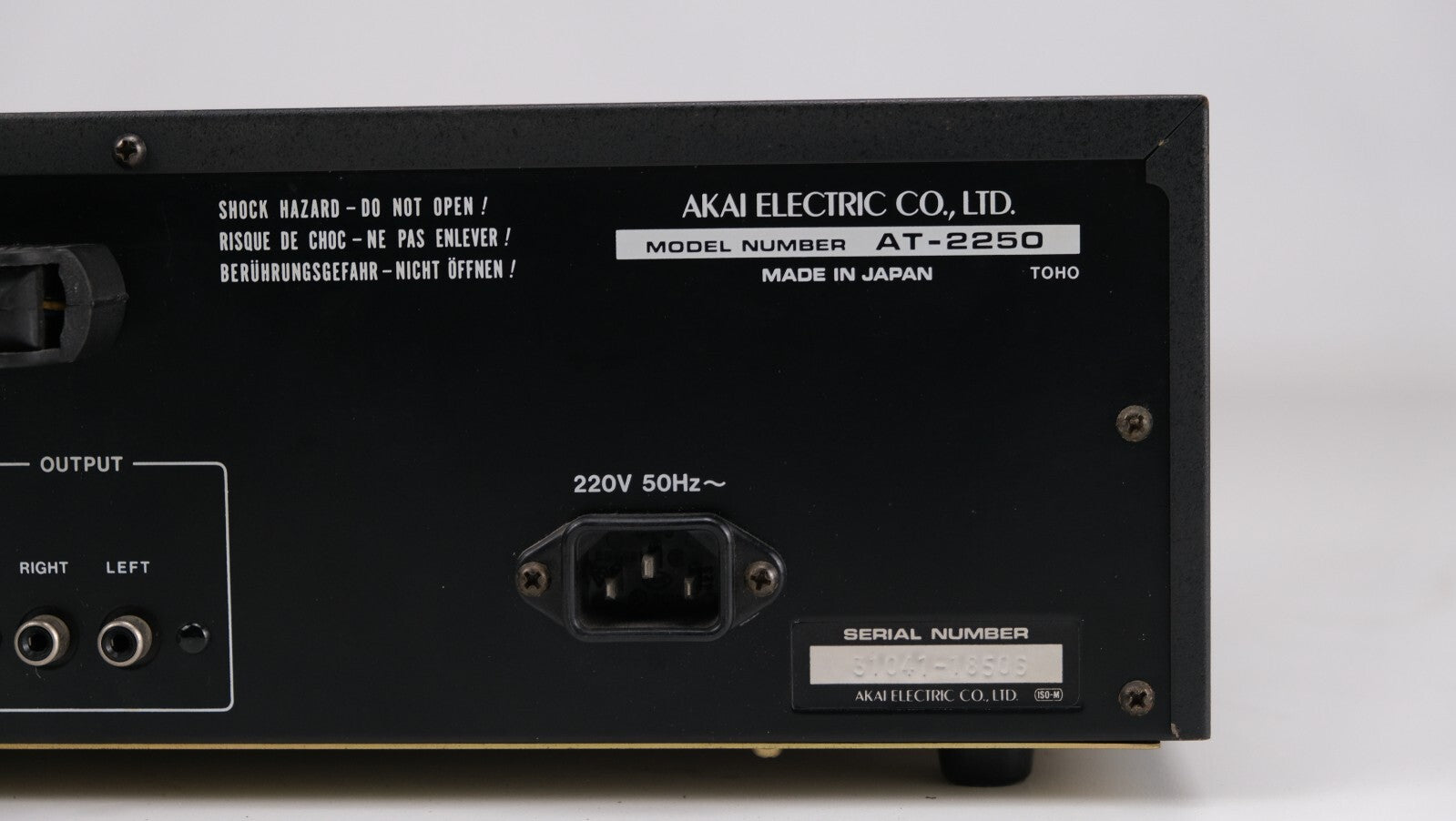 Akai AT-2250 - Tuner - Black