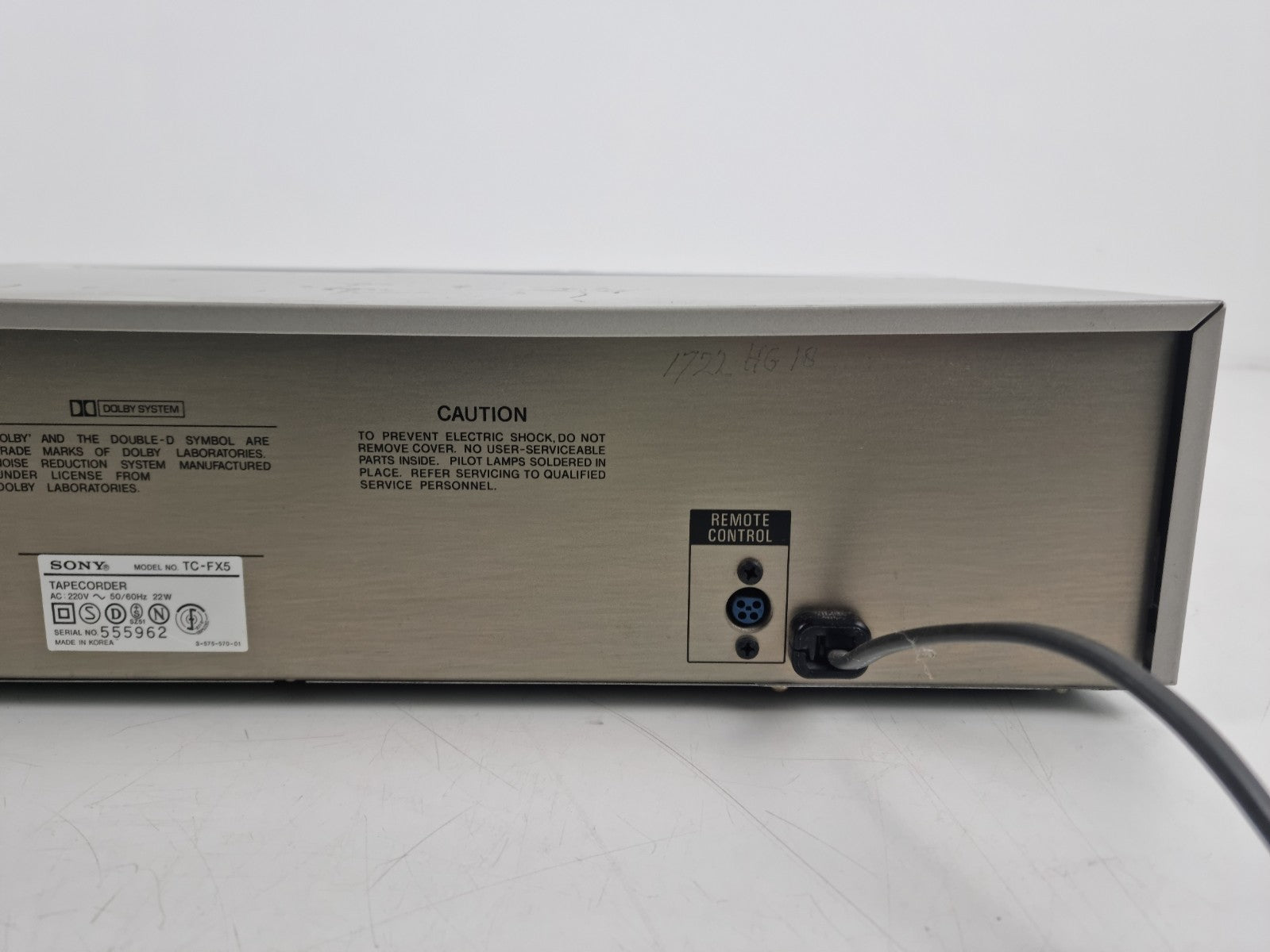 Sony TC-FX5 Stereo Cassette Deck