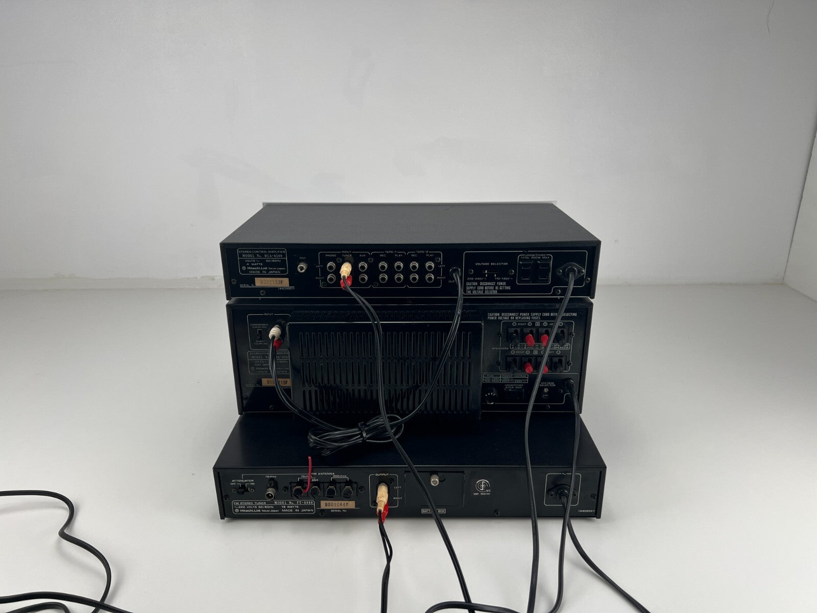 Hitachi HCA-6500 Pre Amplifier - HMA-6500 Power Amplifier - FT-8000 Tuner
