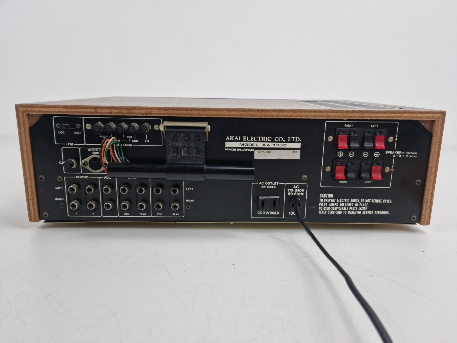 Akai AA 1030 Stereo Receiver - 30 watts per channel into 8 ohms