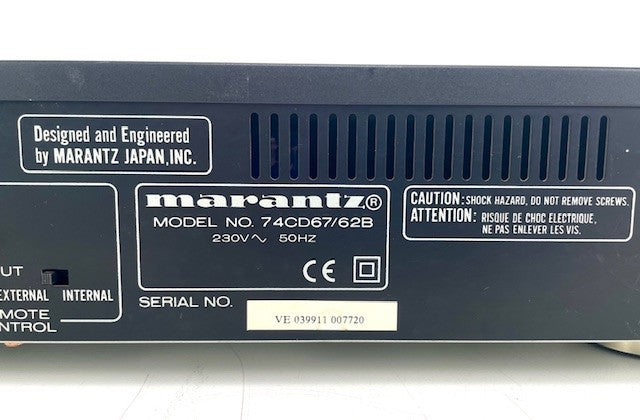 Marantz CD-67 Mk II SE Compact Disc Player