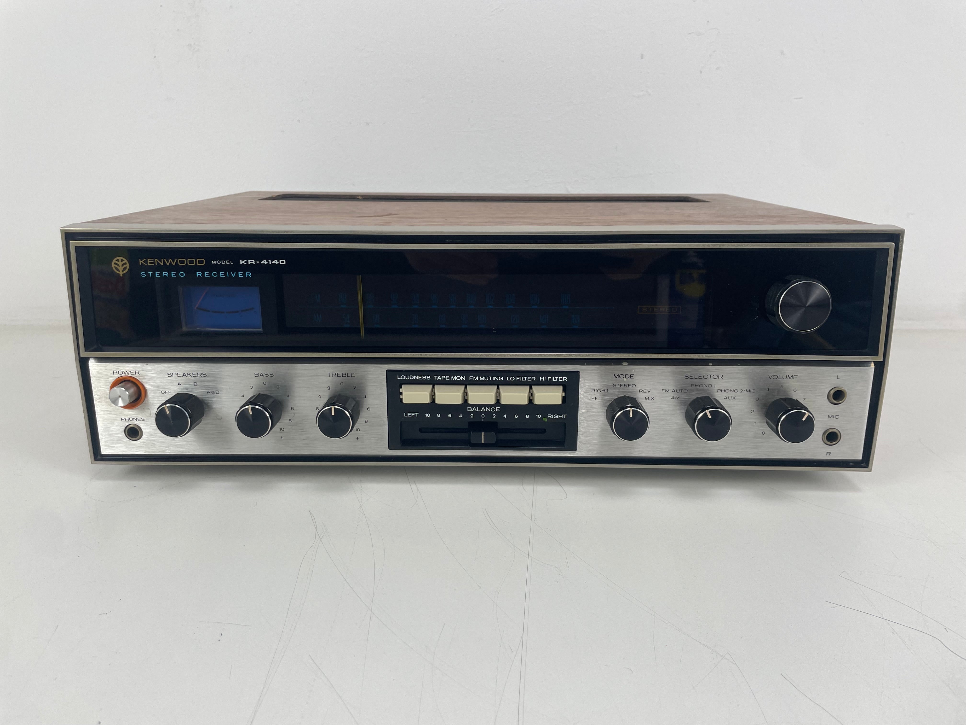Kenwood - KR4140 - Stereo Receiver - Serviced (LED Installed/Recapped)