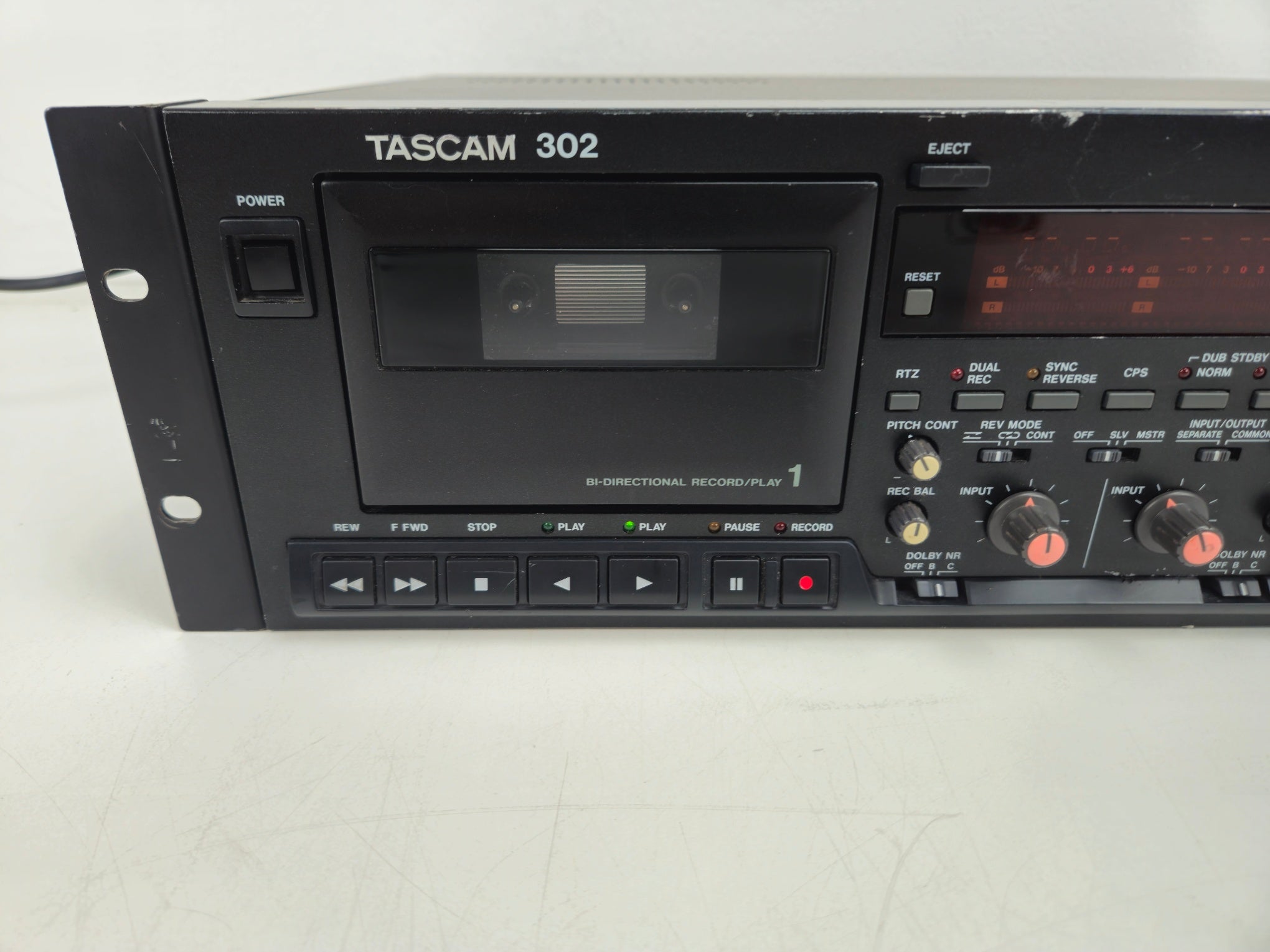 Tascam - 302 - Double Cassette Deck - New belts - 19'' fame