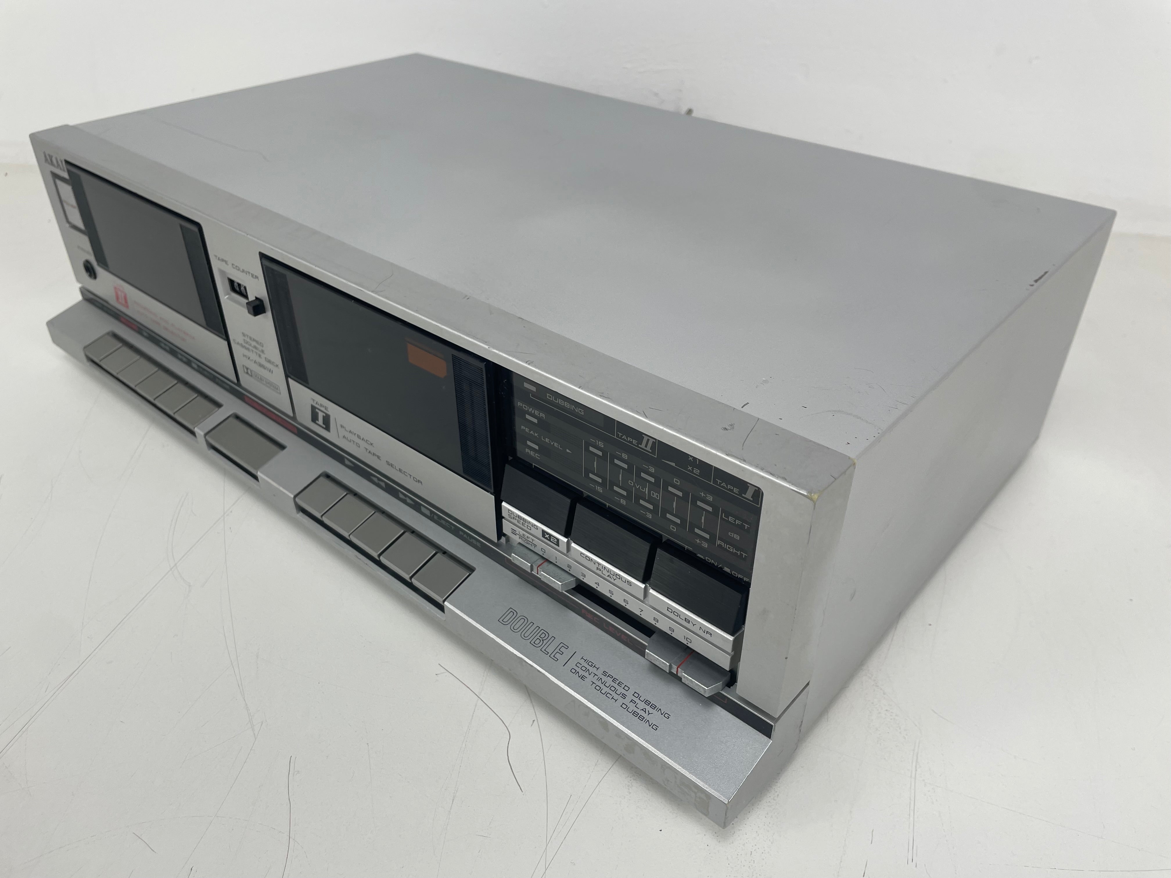 Akai - HX-A351W - Double Cassete Deck - New Belts