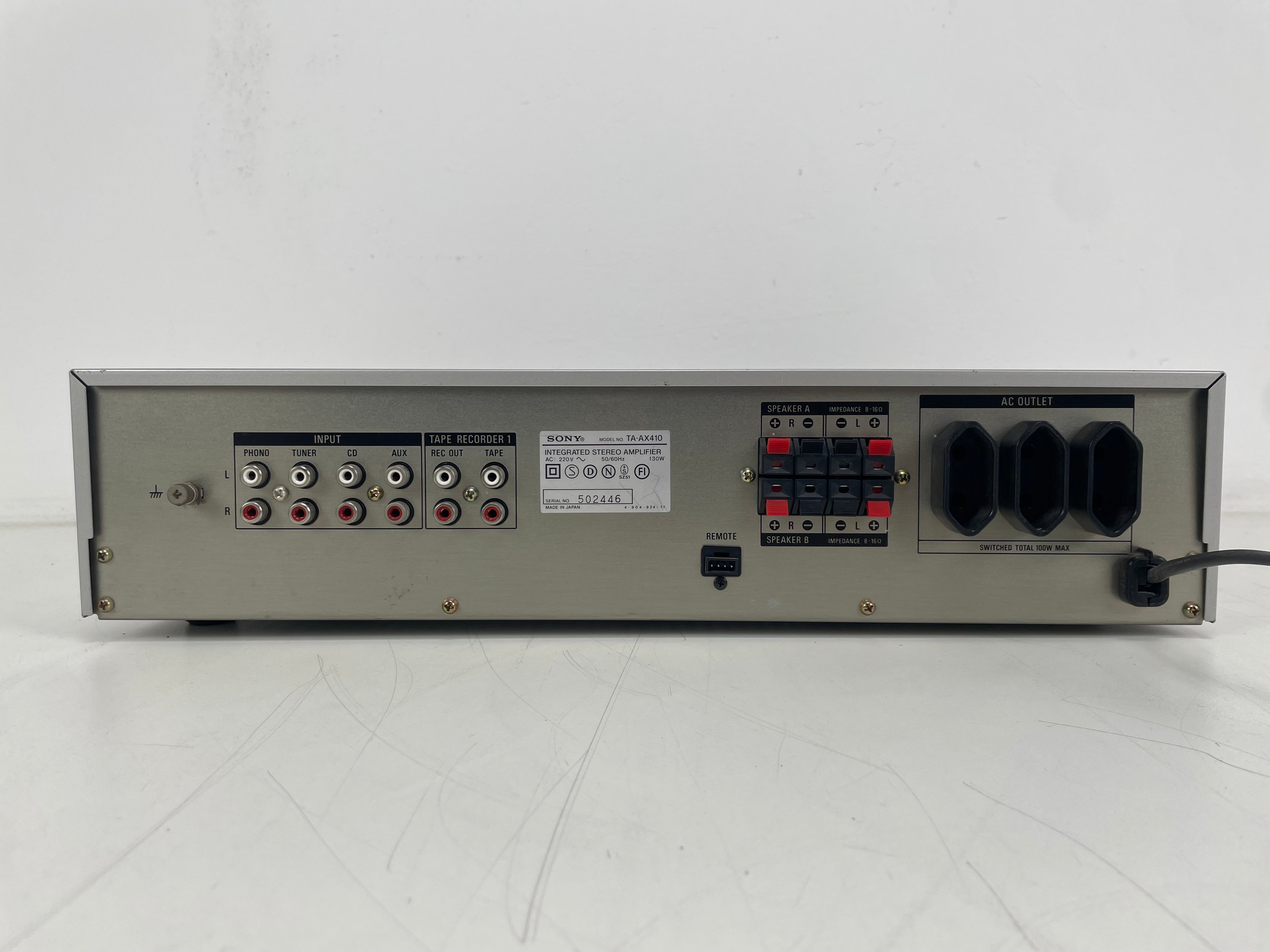 Sony - TX-AX410 - Integrated Stereo Amplifier - Serviced (Repaired)