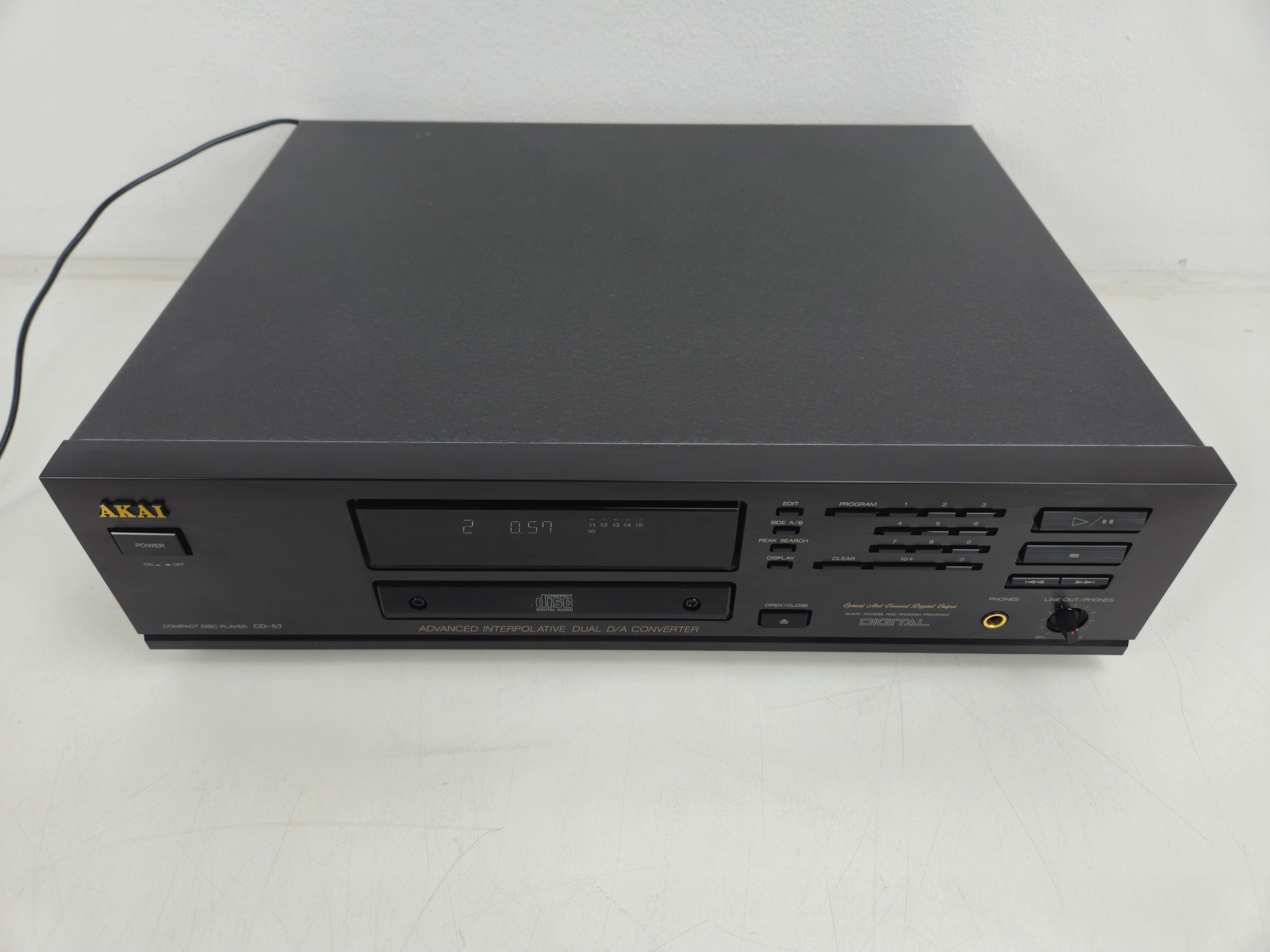 Akai - CD-57B - Compact Disc Player - Inc. Manual/Original Box/Remote - As New