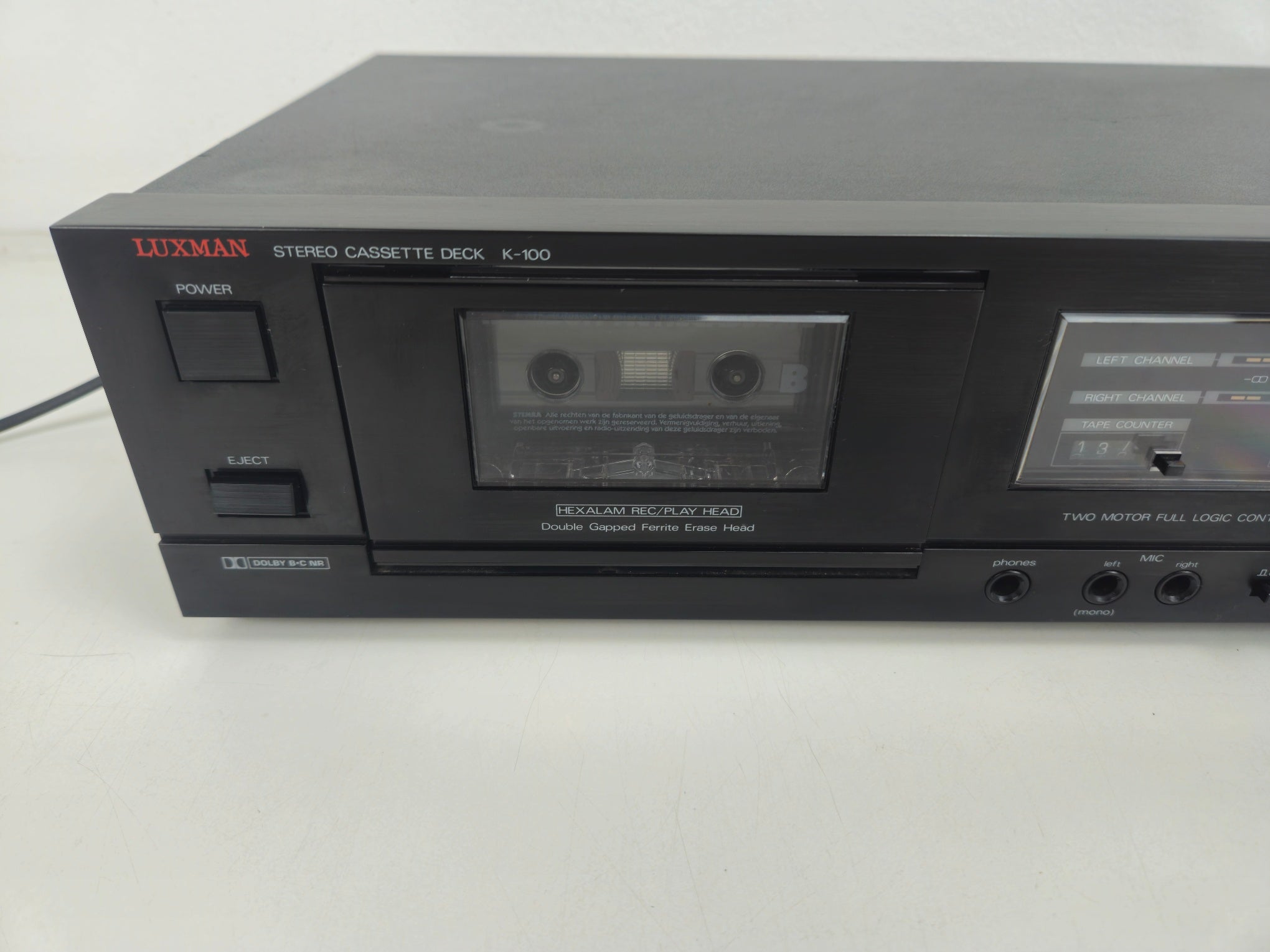 Luxman - K100 - Stereo Cassette Deck - Serviced (New Belts)