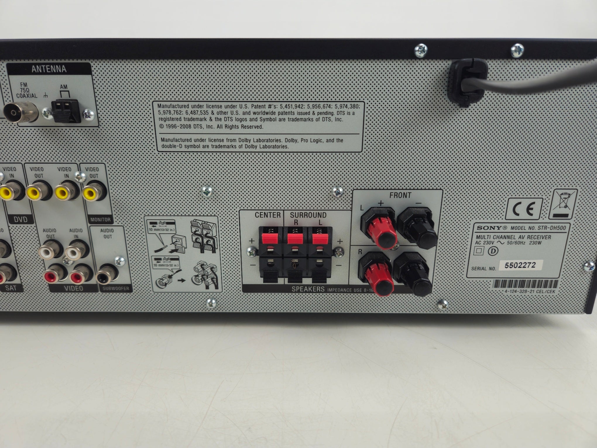 Sony - STR-DH500 - Multi Channel AV Receiver