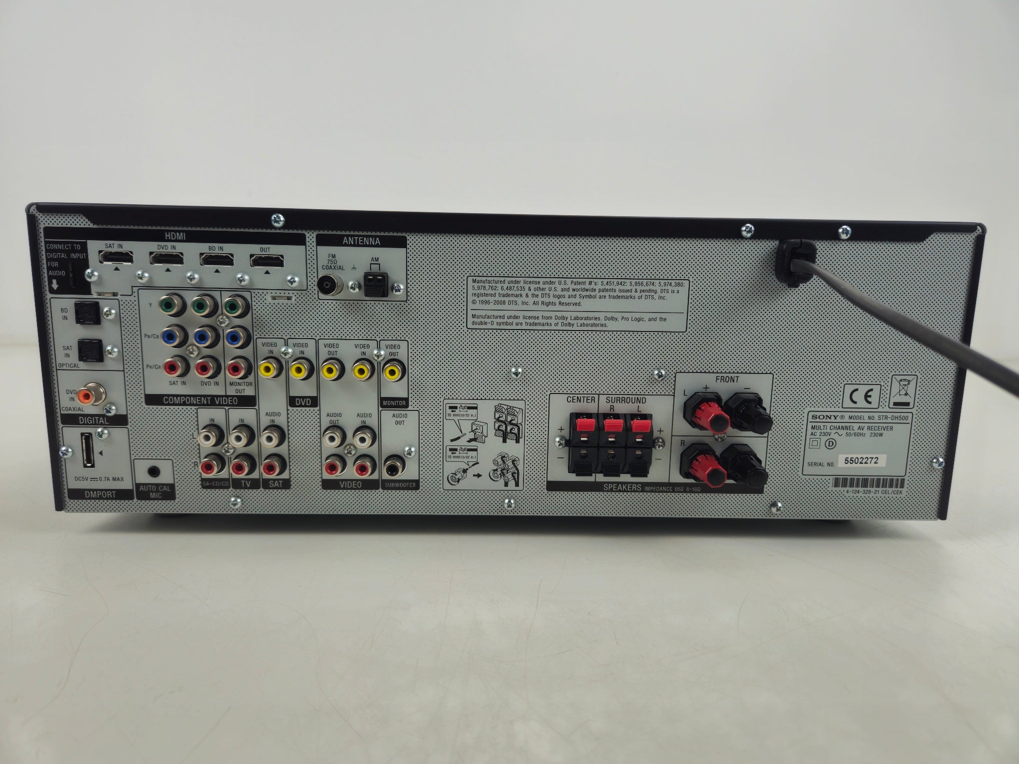 Sony - STR-DH500 - Multi Channel AV Receiver
