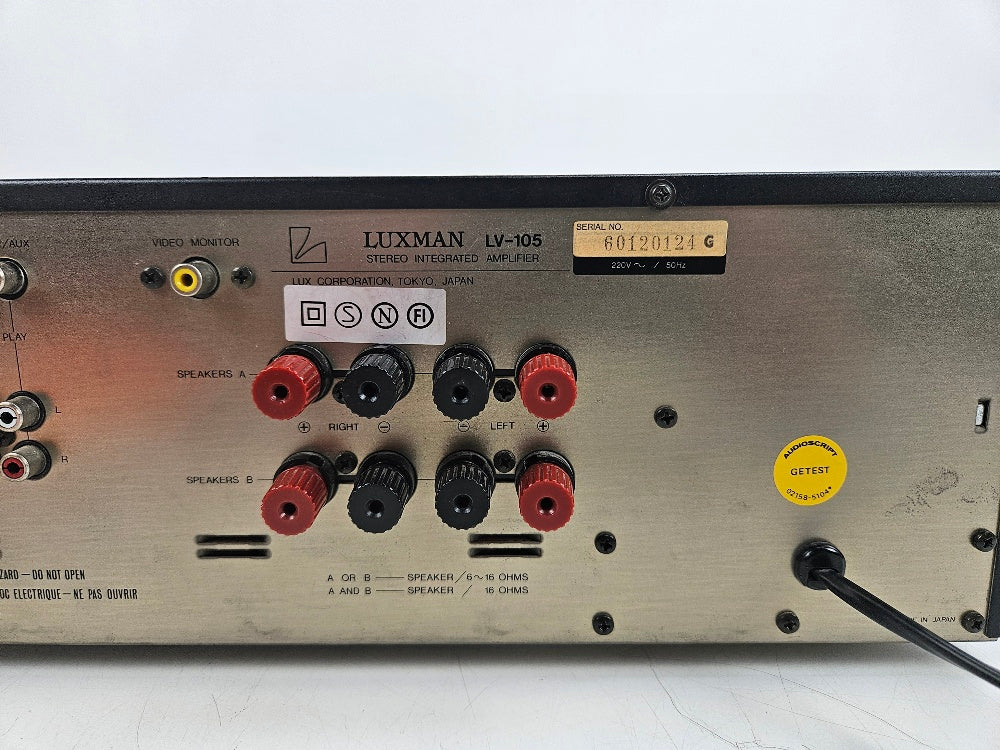 Luxman - LV-105 - Stereo Integrated (tube) Amplifier - Serviced