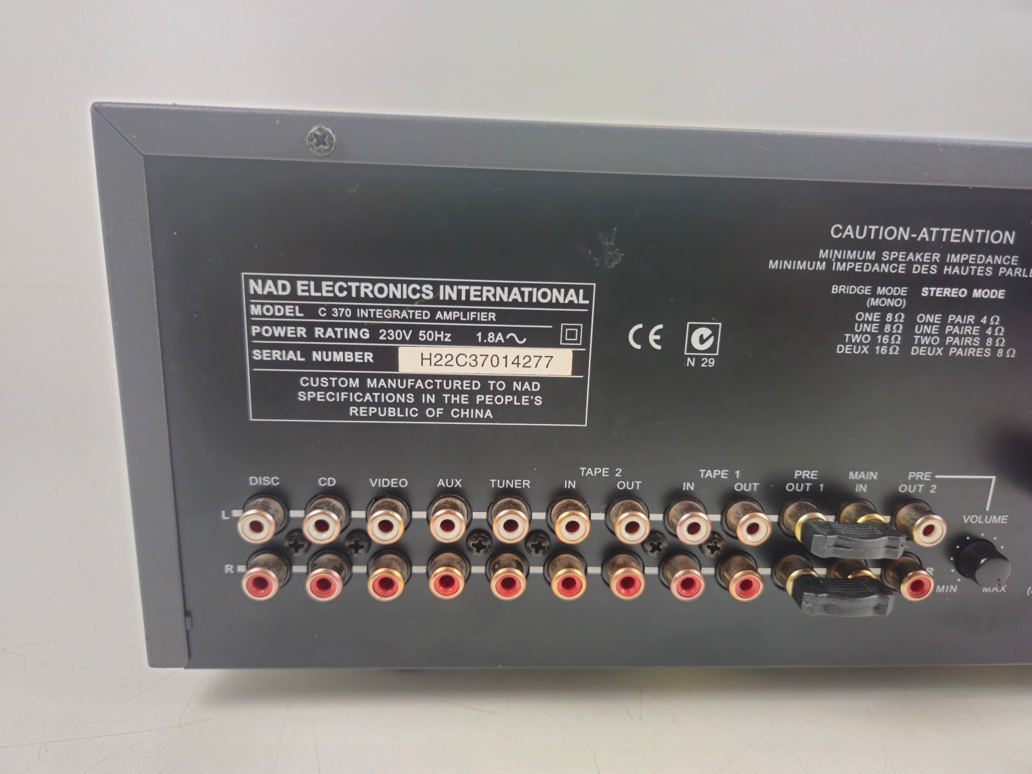 NAD - C370 - Stereo Integrated Amplifier - Serviced/Recaped