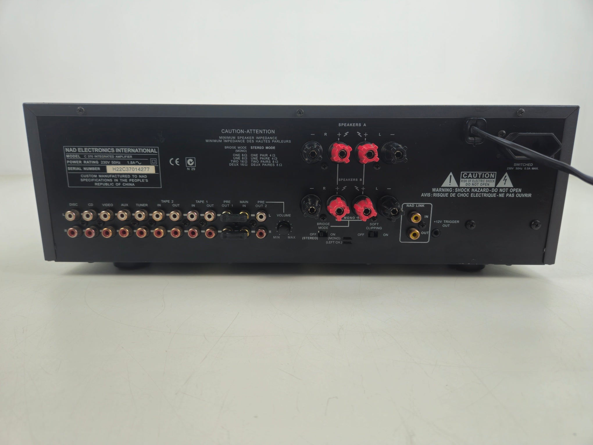 NAD - C370 - Stereo Integrated Amplifier - Serviced/Recaped