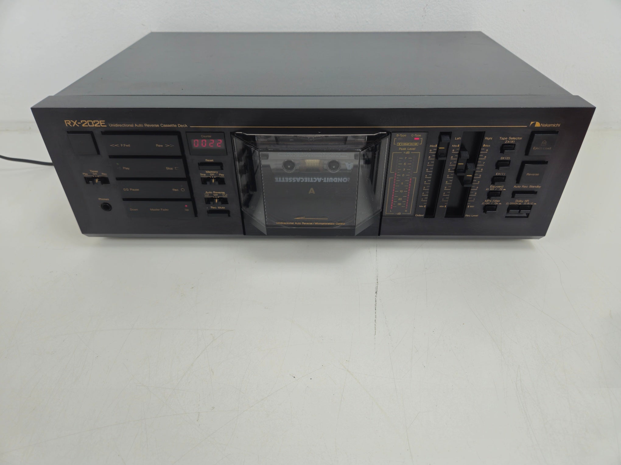Nakamichi - RX-202E -  Auto Reverse Stereo Cassette Deck -  Serviced