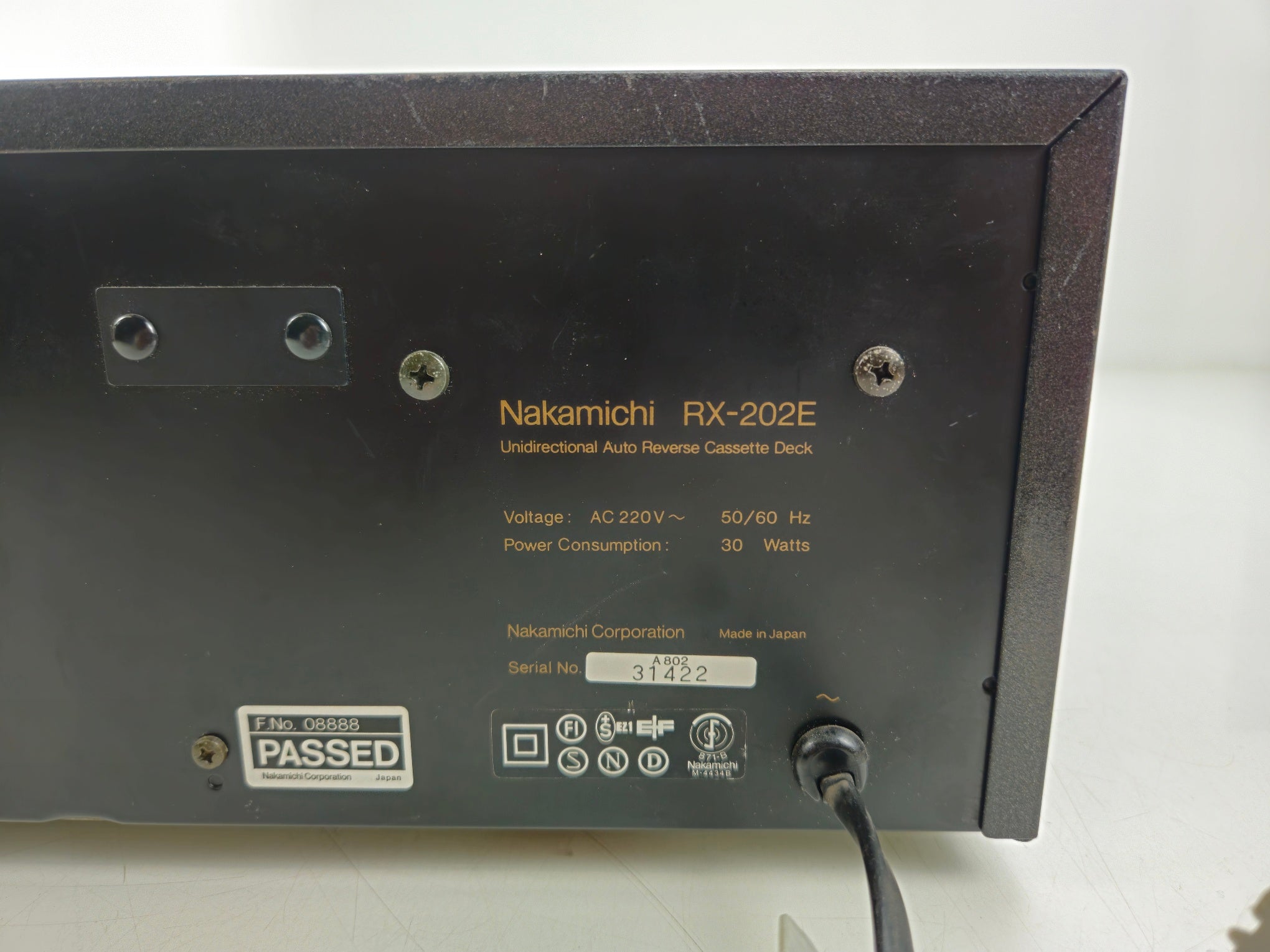 Nakamichi - RX-202E -  Auto Reverse Stereo Cassette Deck -  Serviced