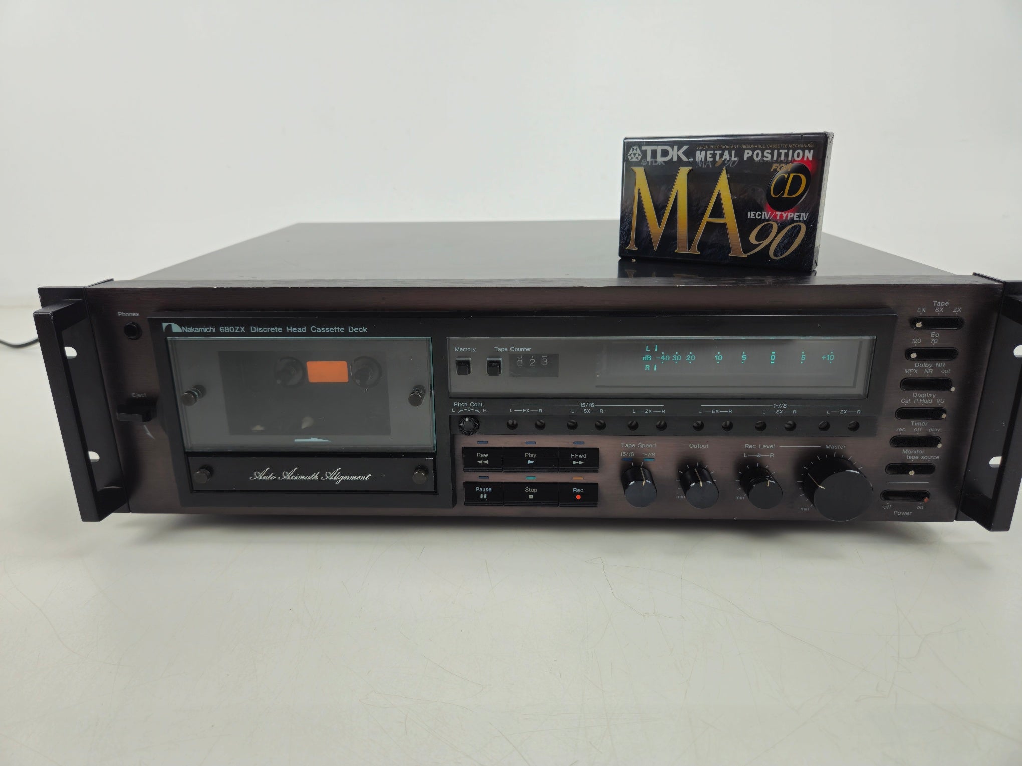 Nakamichi - 680ZX - Stereo Cassette Deck - Incl 90m Metal tape - Serviced/Recapped