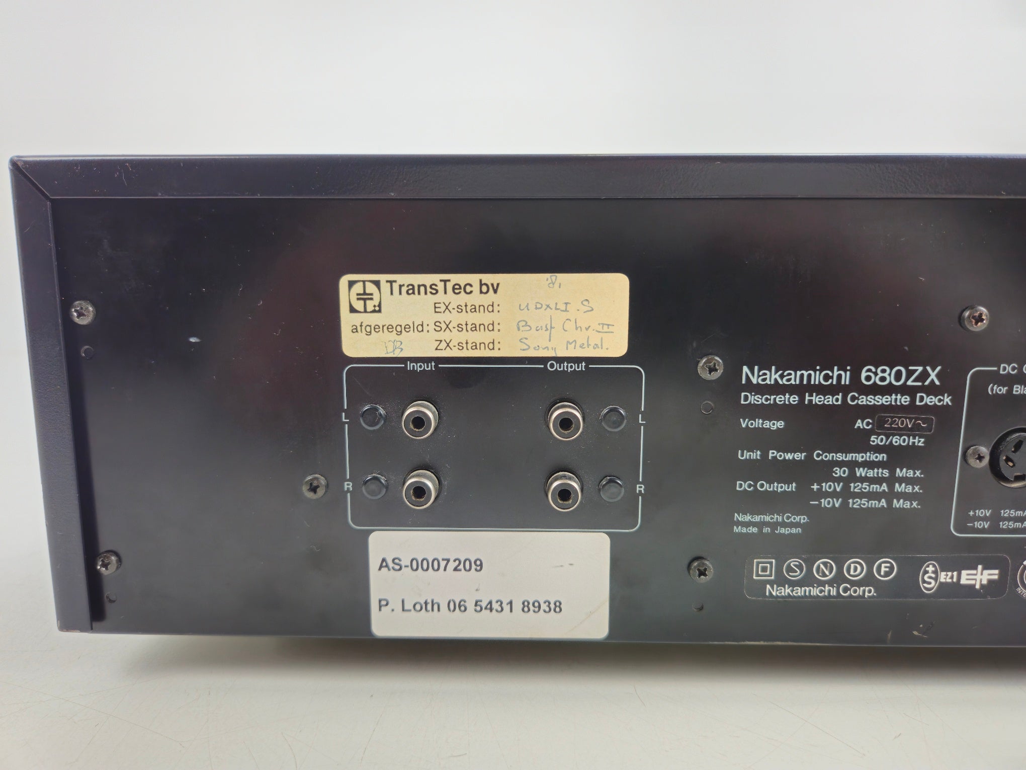 Nakamichi - 680ZX - Stereo Cassette Deck - Incl 90m Metal tape - Serviced/Recapped