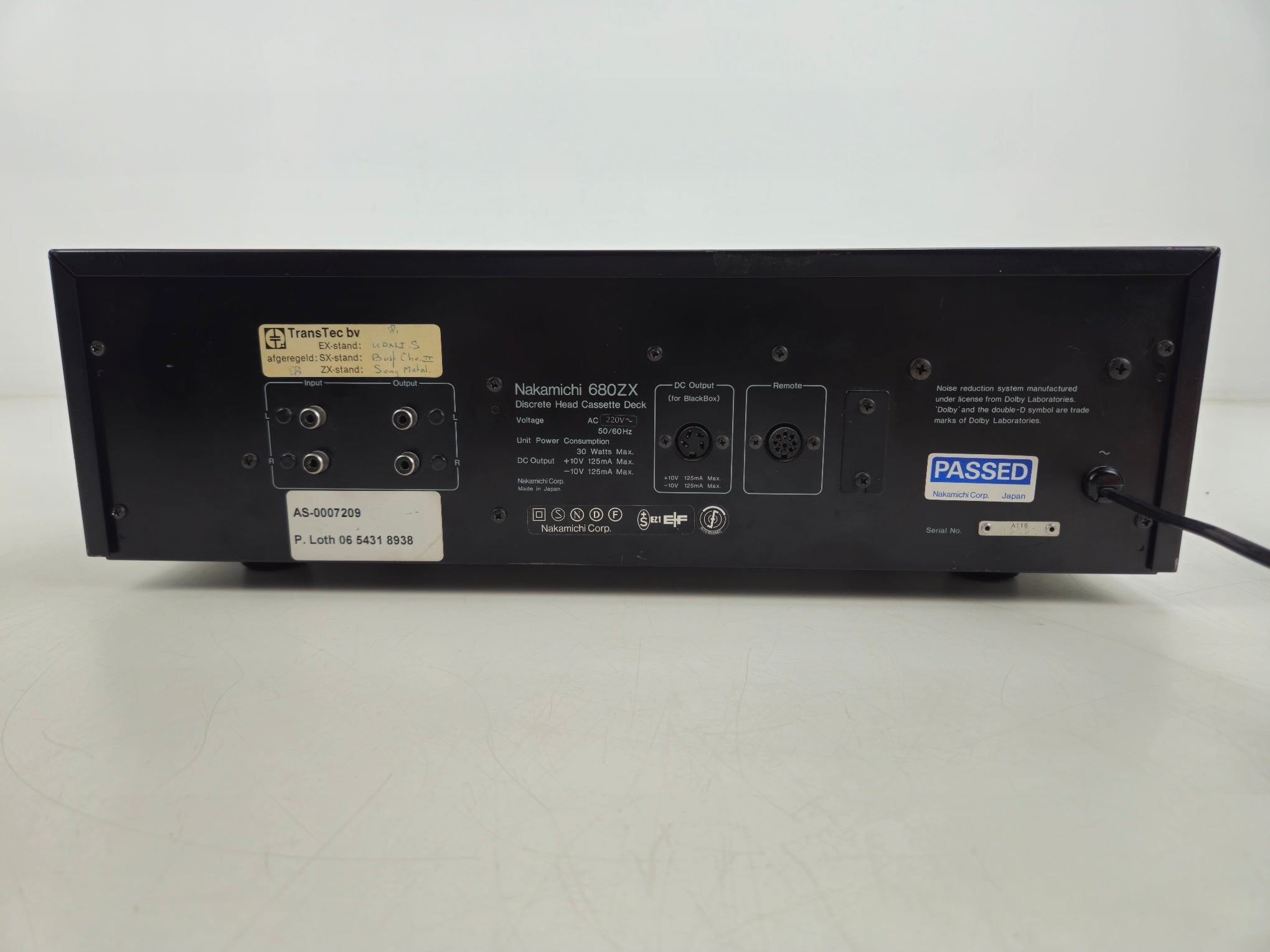 Nakamichi - 680ZX - Stereo Cassette Deck - Incl 90m Metal tape - Serviced/Recapped