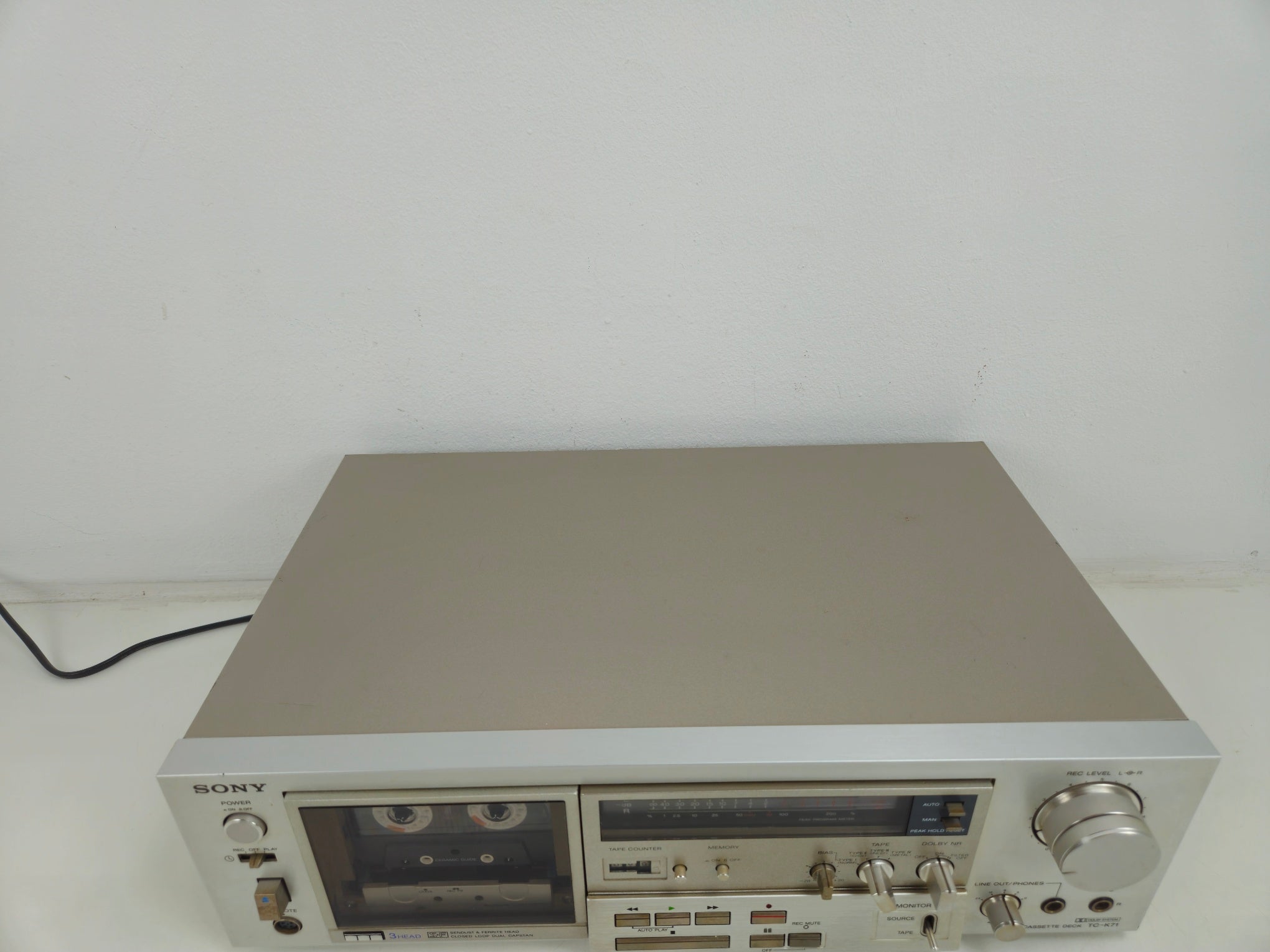 Sony - TC-K71 - Stereo 3 Head Cassette Deck